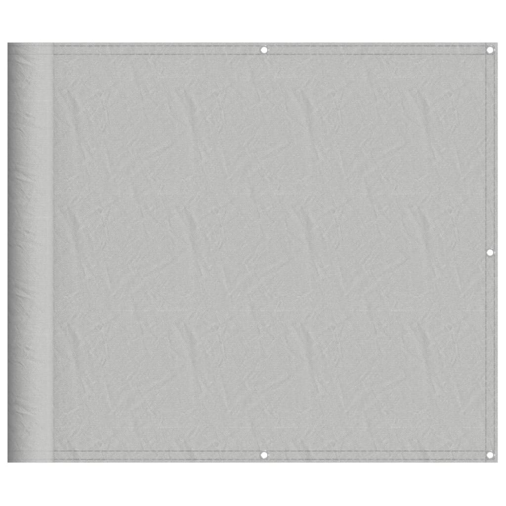 VidaXL Balkon-Sichtschutz 90x300 cm 100% Oxford-Polyester Hellgrau