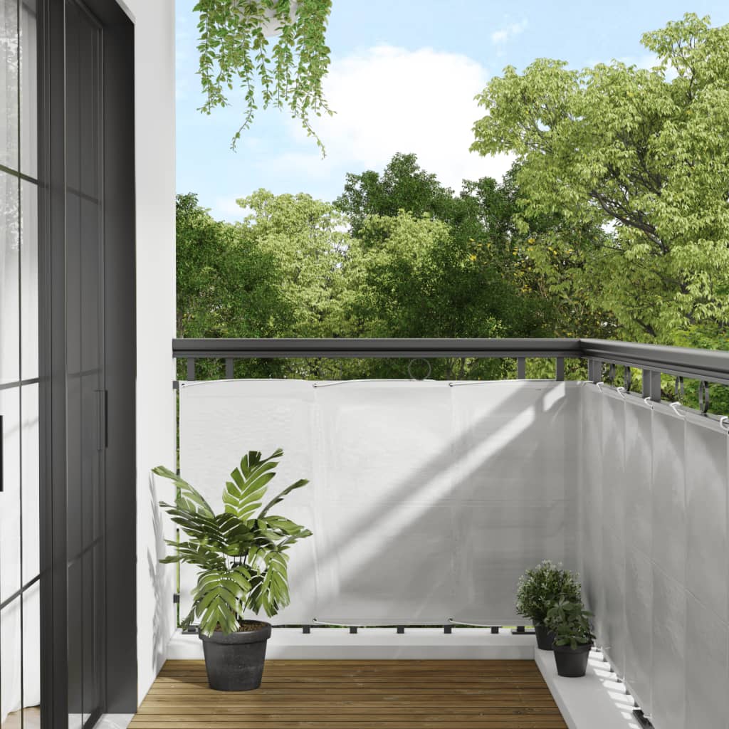 VidaXL Balkon-Sichtschutz 90x300 cm 100% Oxford-Polyester Hellgrau