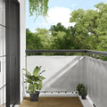 VidaXL Balkon-Sichtschutz 90x300 cm 100% Oxford-Polyester Hellgrau