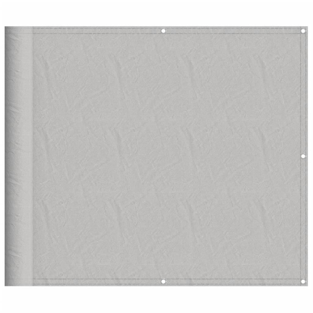 VidaXL Balkon-Sichtschutz 90x500 cm 100% Oxford-Polyester Hellgrau