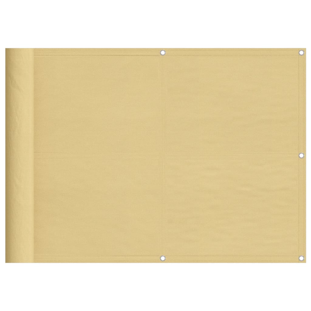 Vidaxl balkonscherm 75x800 cm 100% oxford polyester zandkleurig