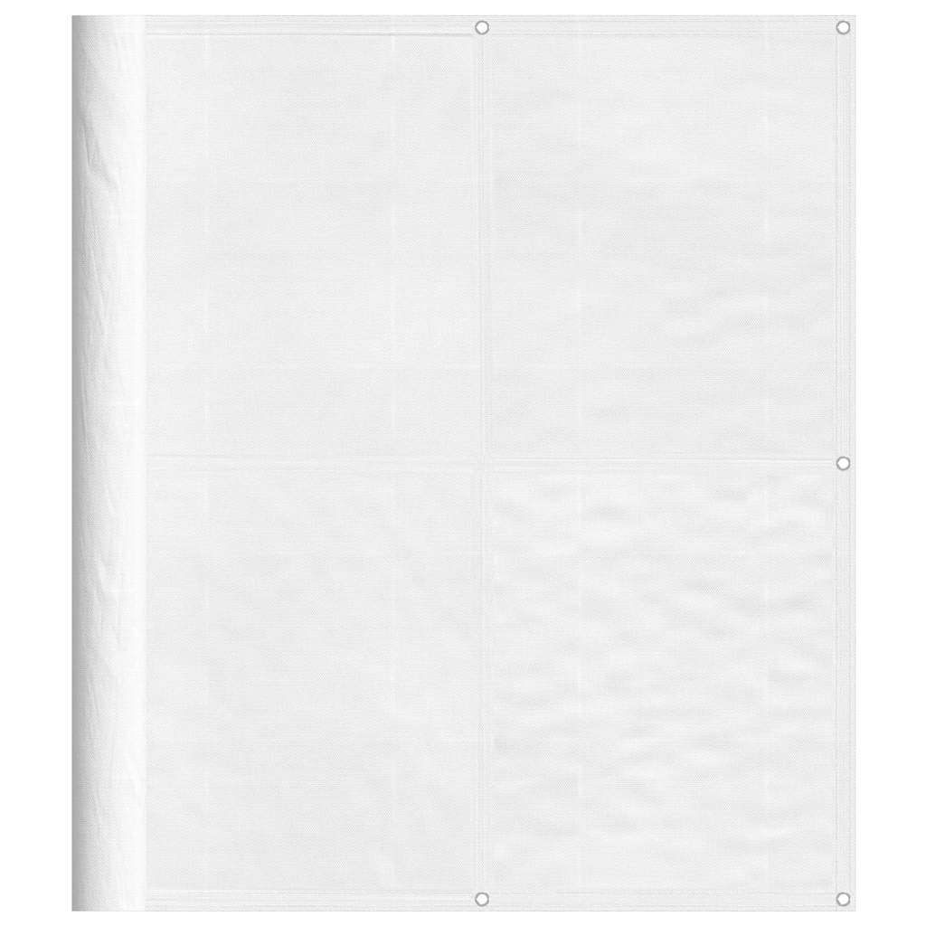 VidaXL Balkon-Sichtschutz 120 x 1000 cm, 100 % Oxford-Polyester, weiß