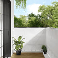 VidaXL Balkon-Sichtschutz 120 x 1000 cm, 100 % Oxford-Polyester, weiß