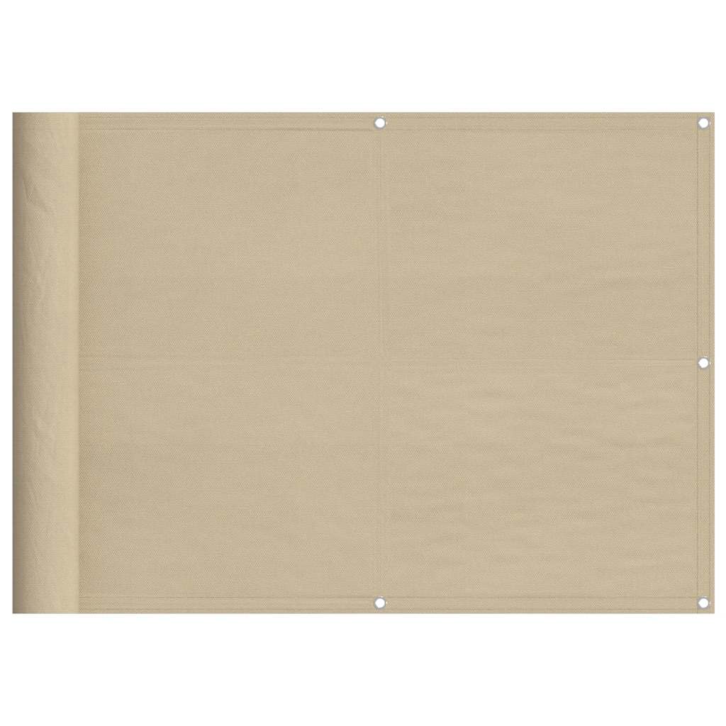 Vidaxl balkonscherm 75x700 cm 100% oxford polyester beige