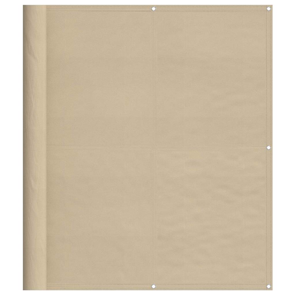 Vidaxl balkonscherm 120x800 cm 100% oxford polyester beige