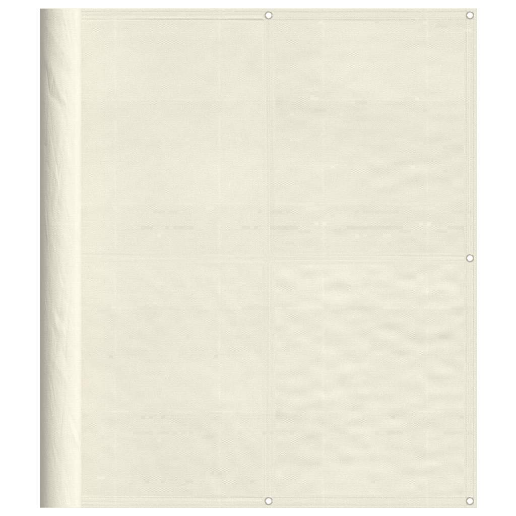 VidaXL Balkon-Sichtschutz 120 x 1000 cm, 100 % Oxford-Polyester, cremefarben