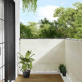 VidaXL Balkon-Sichtschutz 120 x 1000 cm, 100 % Oxford-Polyester, cremefarben