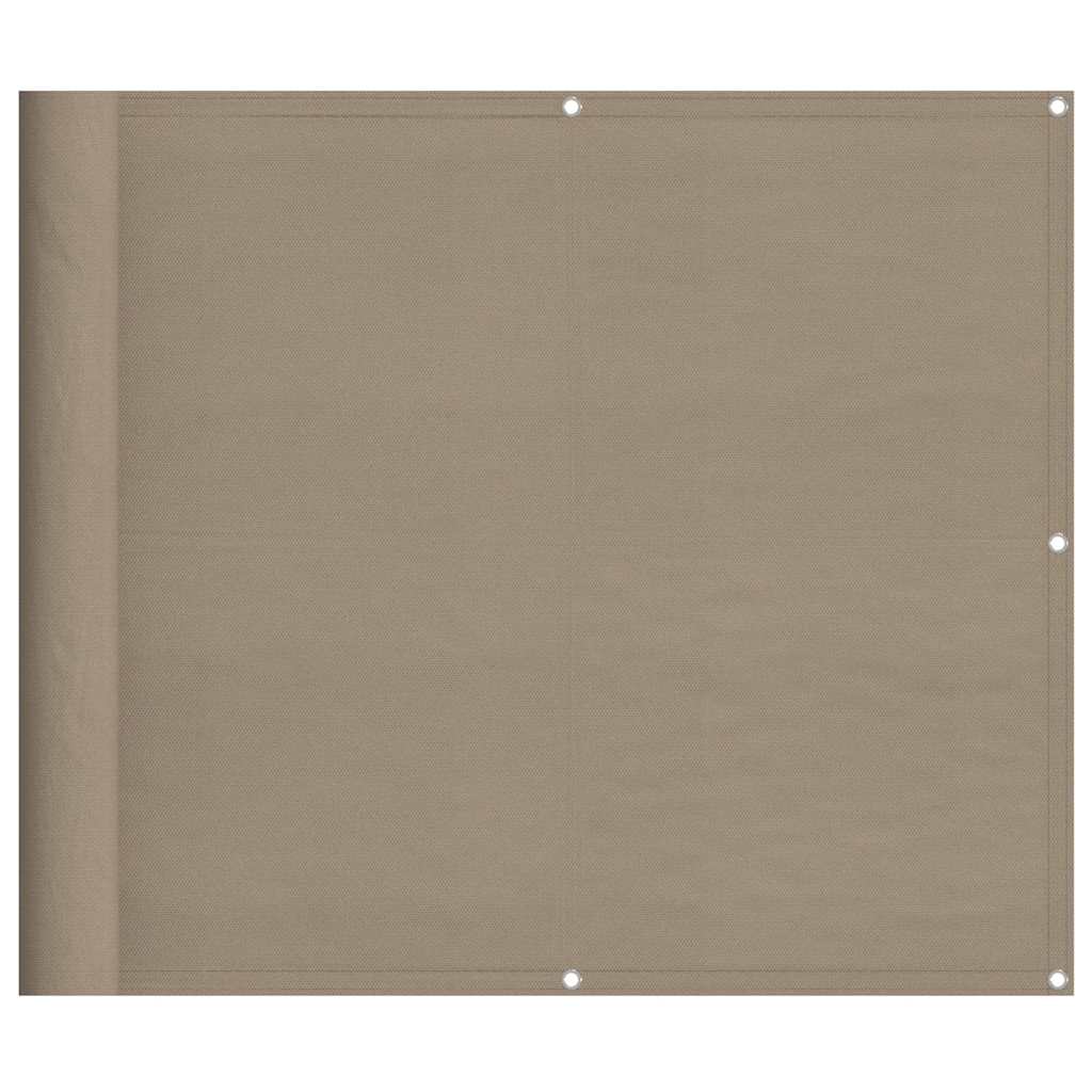 Vidaxl balkonscherm 90x1000 cm 100% oxford polyester taupe