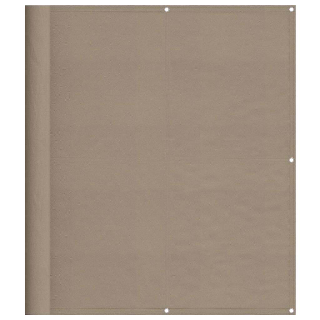 Vidaxl balkonscherm 120x800 cm 100% oxford polyester taupe