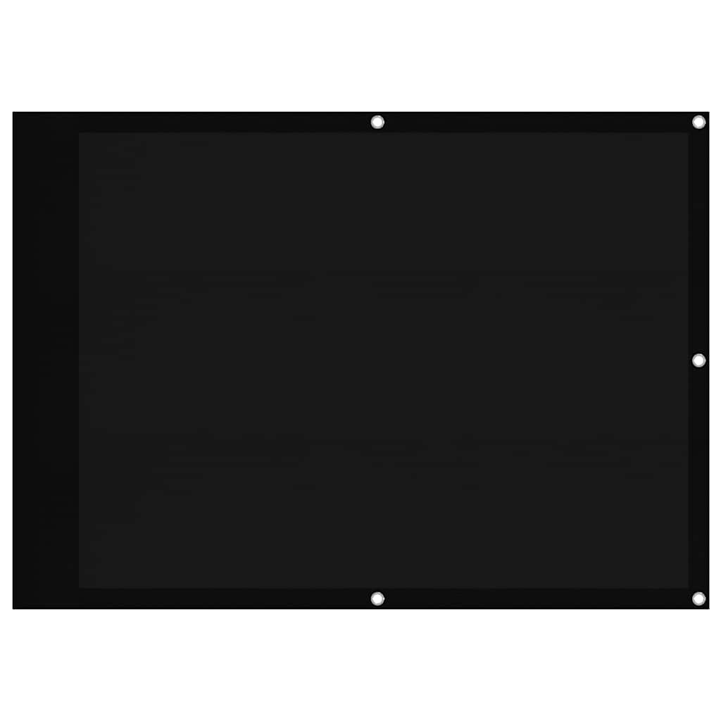 VidaXL Balkon-Sichtschutz 75x700 cm 100% Oxford-Polyester Schwarz