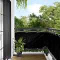 VidaXL Balkon-Sichtschutz 75x700 cm 100% Oxford-Polyester Schwarz