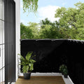 Vidaxl balkonscherm 120x800 cm 100% oxford polyester zwart