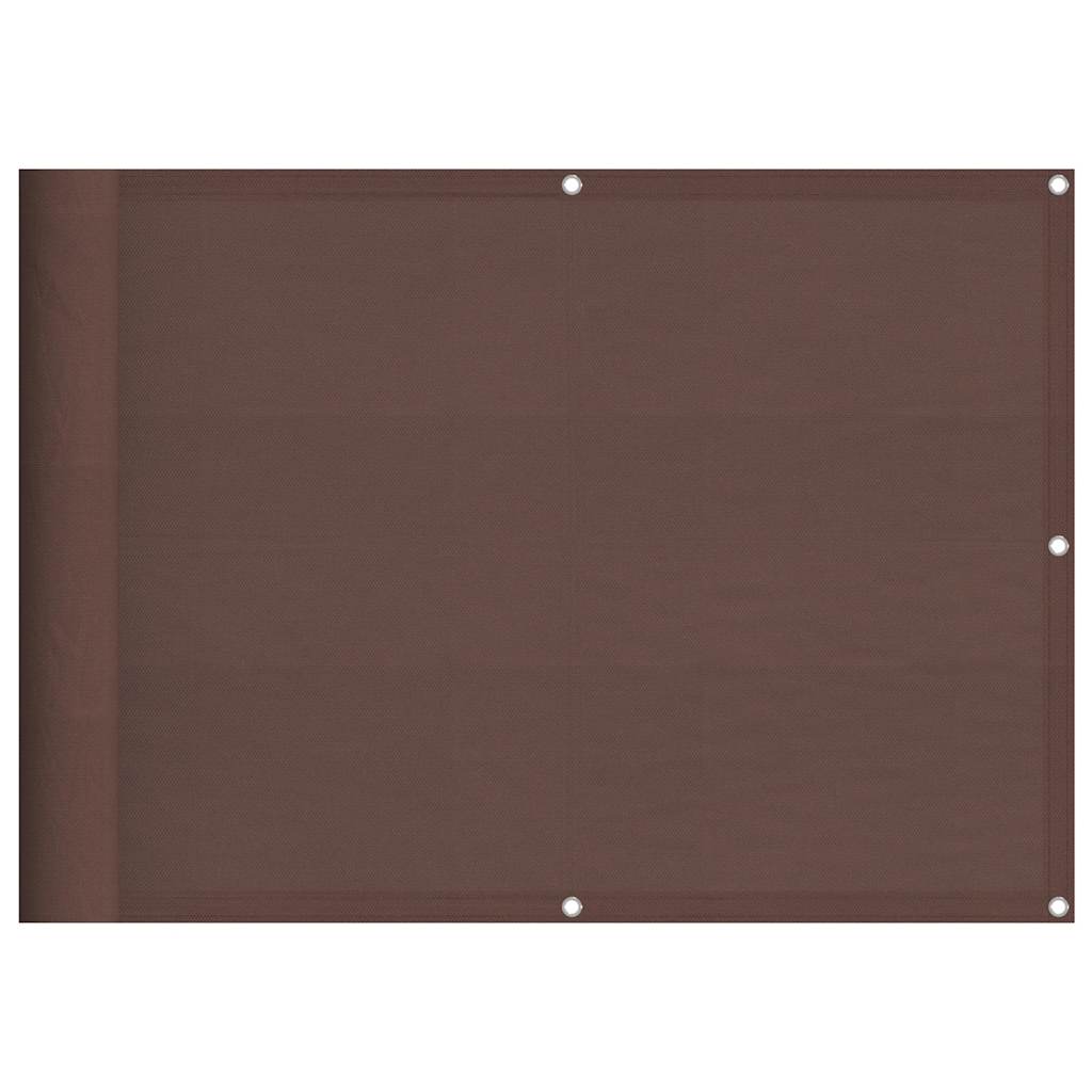 VidaXL Balkon-Sichtschutz 75x700 cm 100% Oxford-Polyester Braun
