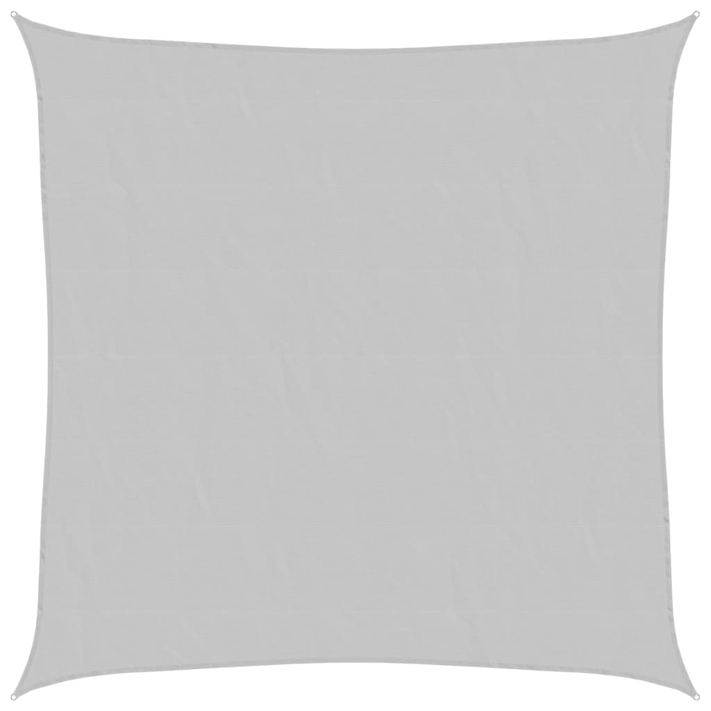 VidaXL Sonnensegel 2,5 x 2,5 m, 100 % Polyester Oxford, Hellgrau