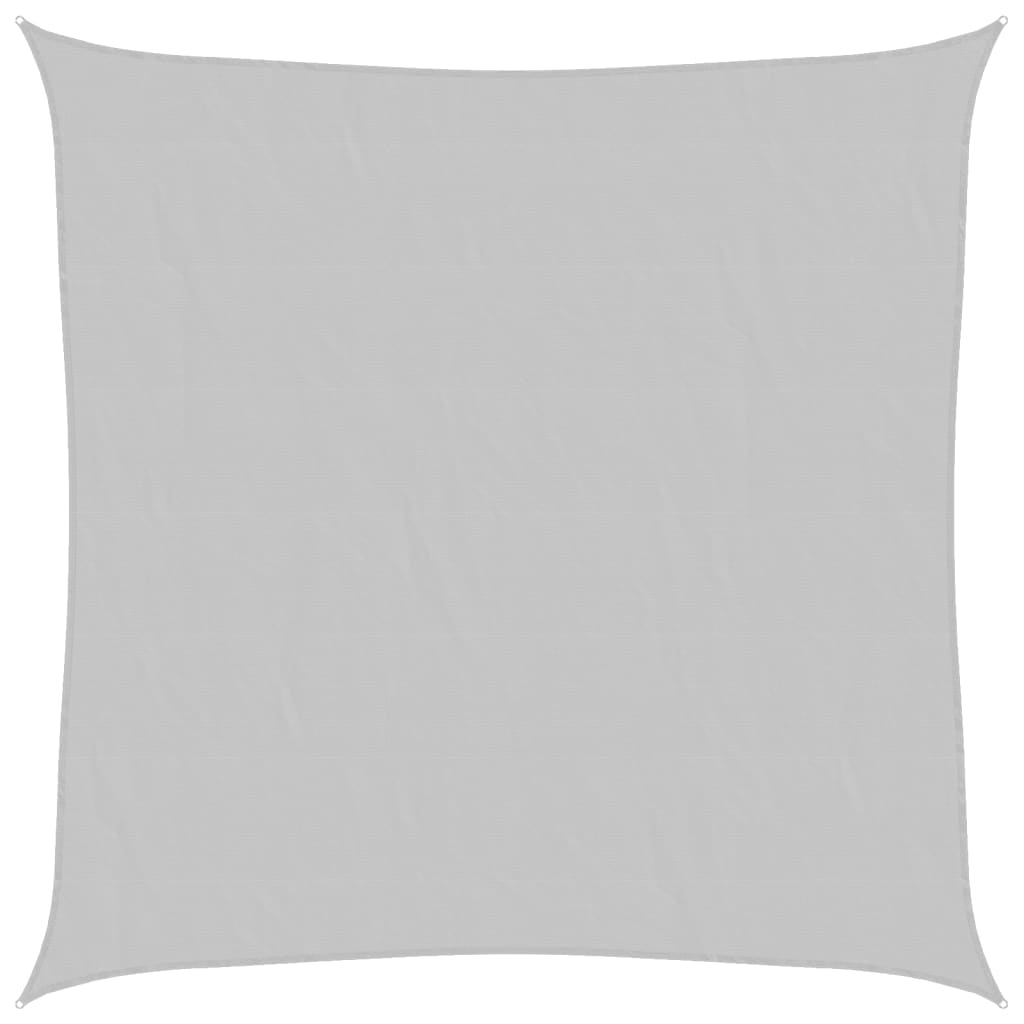 VidaXL Sonnensegel 3,6 x 3,6 m, 100 % Polyester Oxford, Hellgrau