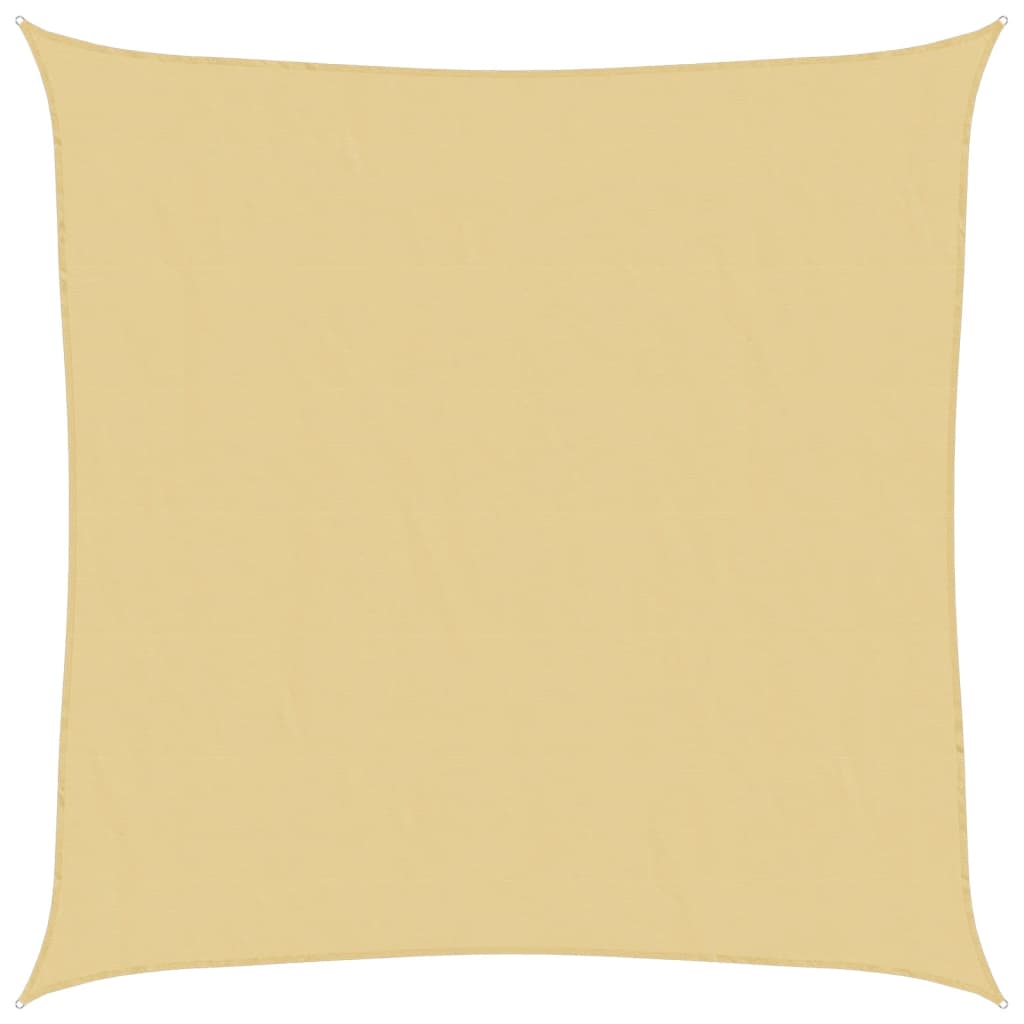 Vidaxl zonnezeil 3,6x3,6 m 100% polyester oxford zandkleurig