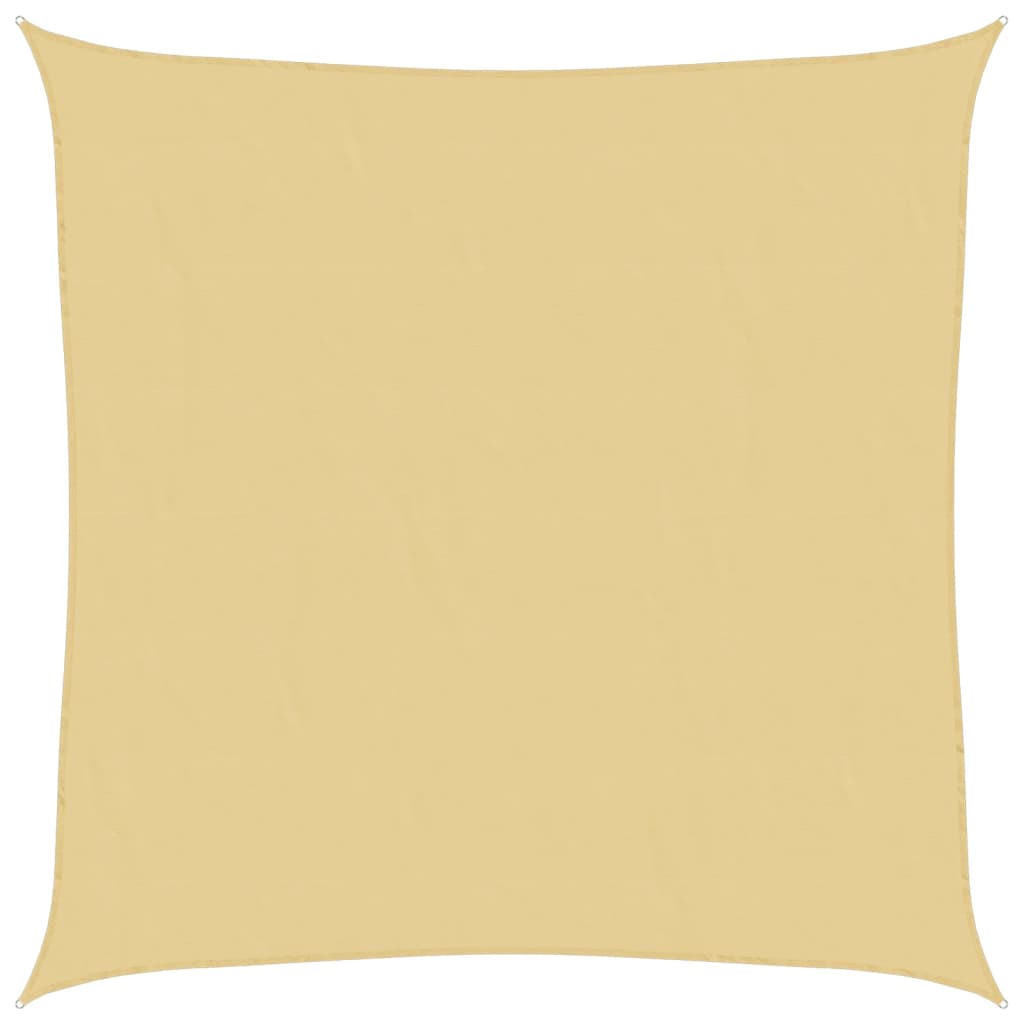 Vidaxl zonnezeil 7x7 m 100% polyester oxford zandkleurig