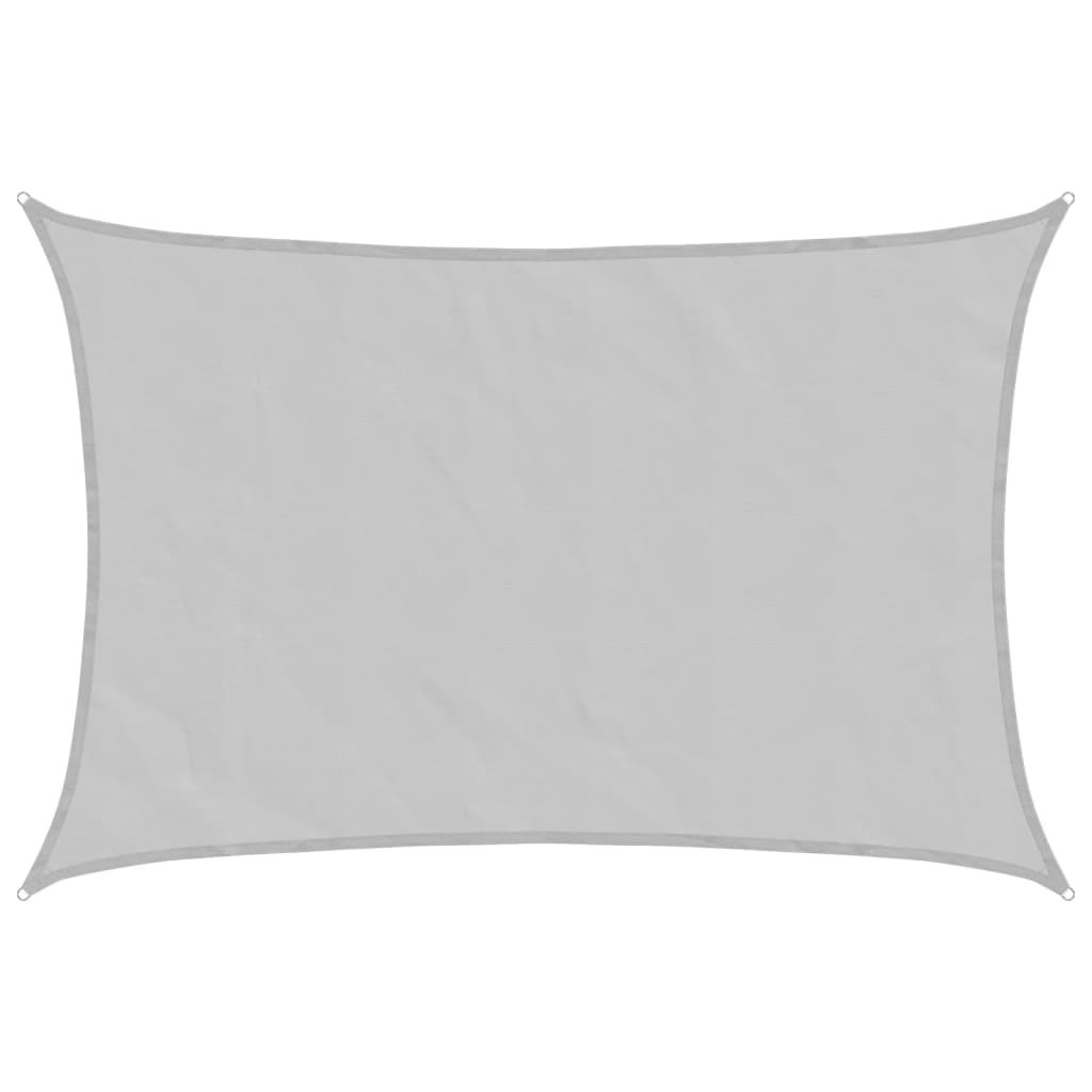 VidaXL Sonnensegel 4x3 m 100% Polyester Oxford Hellgrau