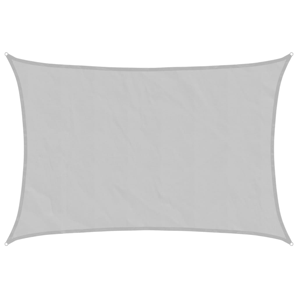 VidaXL Sonnensegel 5x3 m 100% Polyester Oxford Hellgrau