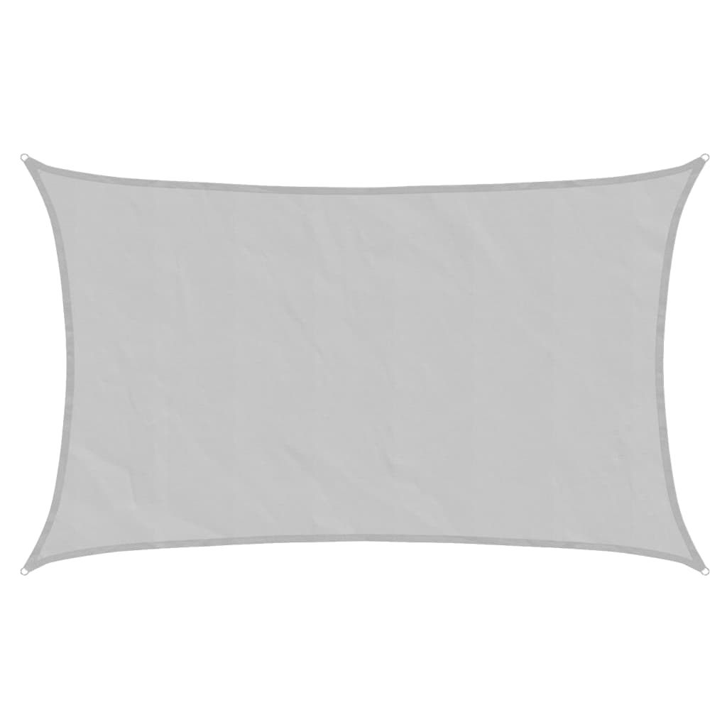 Vidaxl zonnezeil 8x5 m 100% polyester oxford lichtgrijs