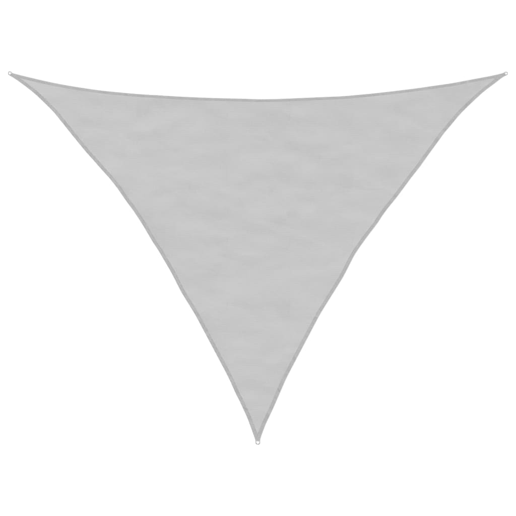 VidaXL Sonnensegel 3,5 x 3,5 x 4,9 m, 100 % Polyester Oxford, Hellgrau