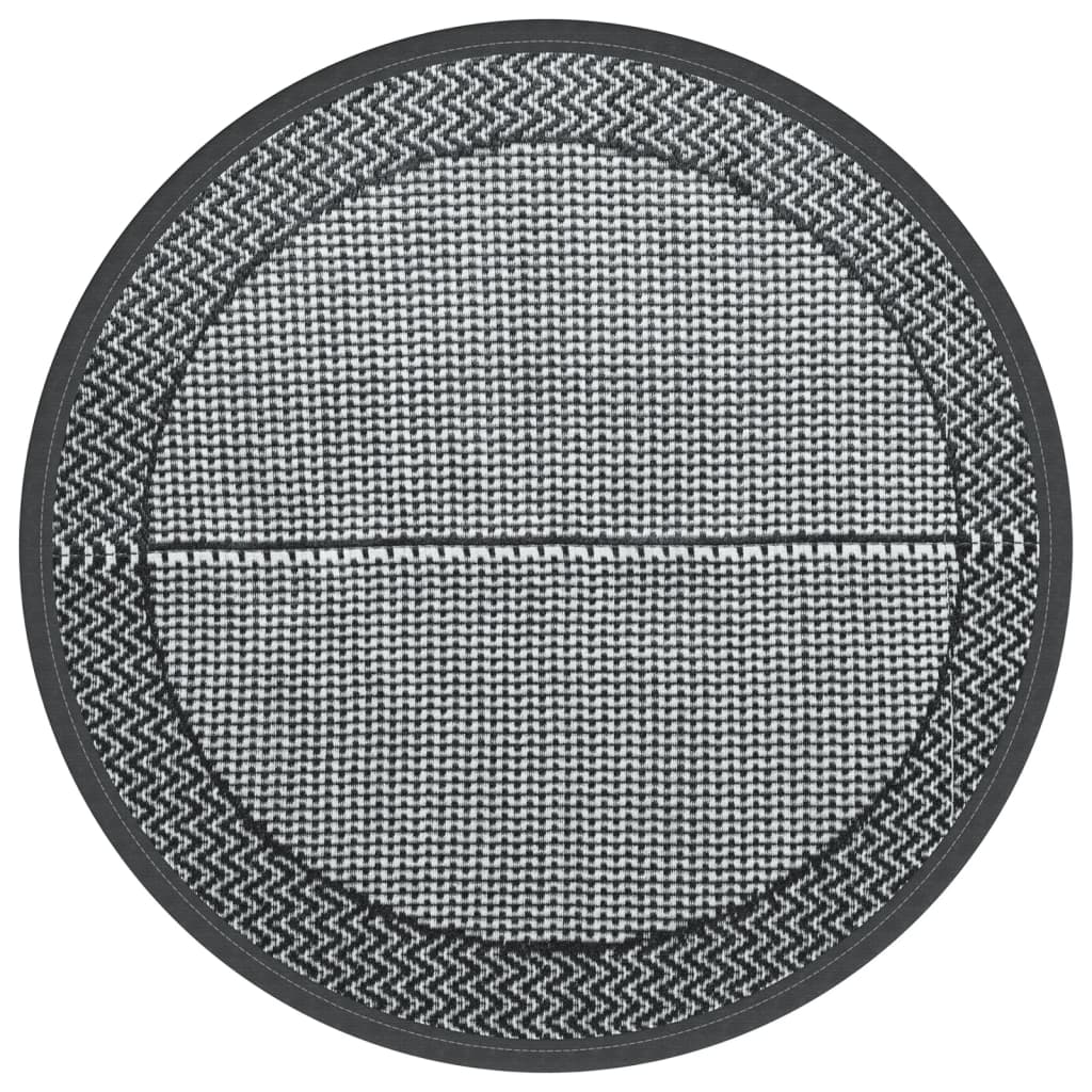 VidaXL Outdoor-Teppich Arakil ø120 cm PP grau