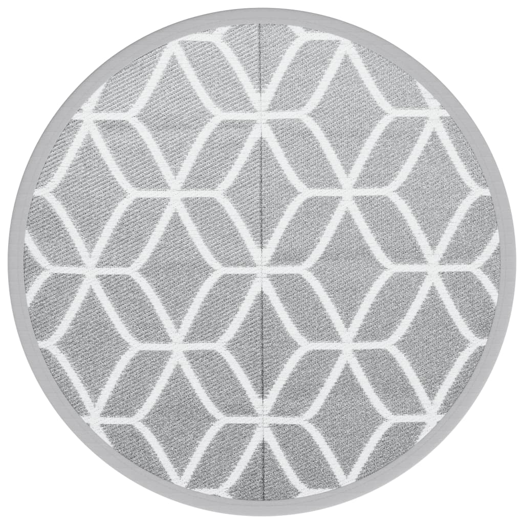 VidaXL Outdoor-Teppich Arakil ø160 cm Polypropylen Grau