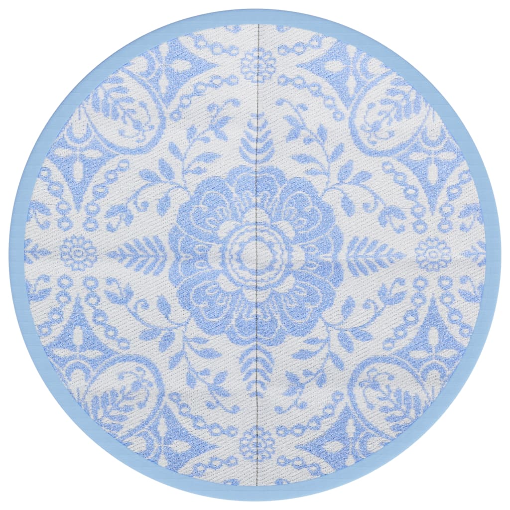 VidaXL Outdoor-Teppich Arakil ø120 cm Polypropylen Babyblau