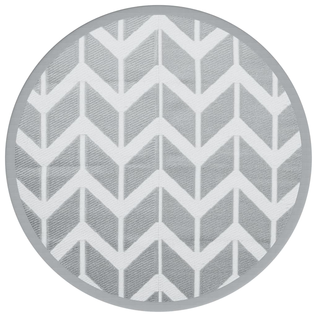 VidaXL Outdoor-Teppich Arakil ø120 cm PP grau
