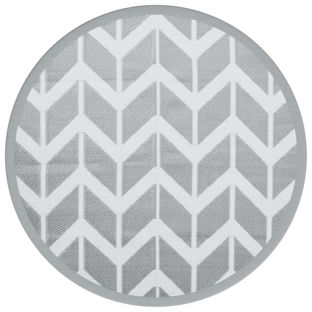 VidaXL Outdoor-Teppich Arakil ø160 cm Polypropylen Grau