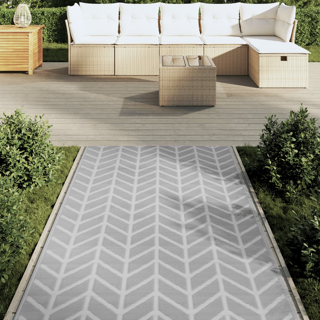 VidaXL Outdoor-Teppich Arakil 120x180 cm PP Grau