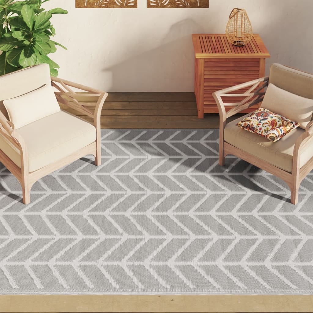 VidaXL Outdoor-Teppich Arakil 160x230 cm PP grau