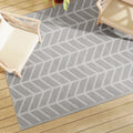 VidaXL Outdoor-Teppich Arakil 160x230 cm PP grau