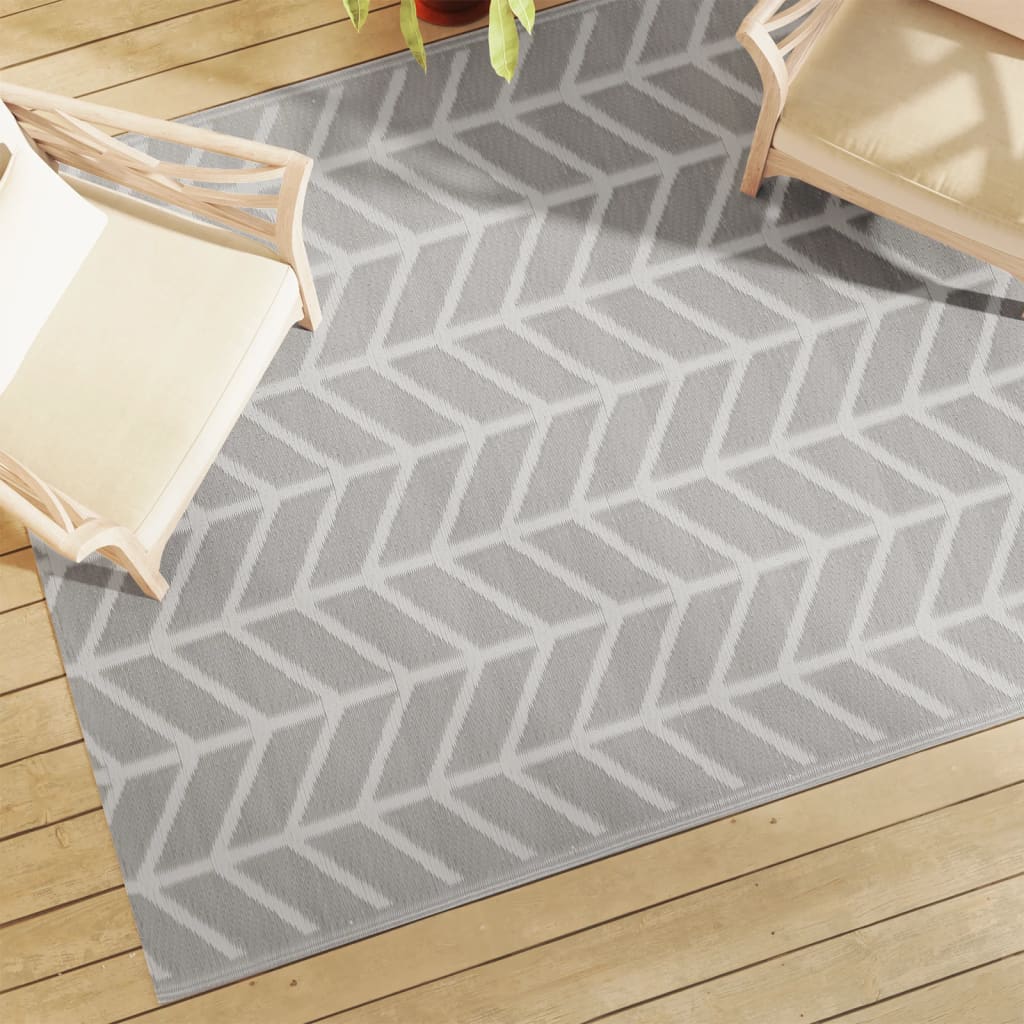 VidaXL Outdoor-Teppich Arakil 160x230 cm PP grau