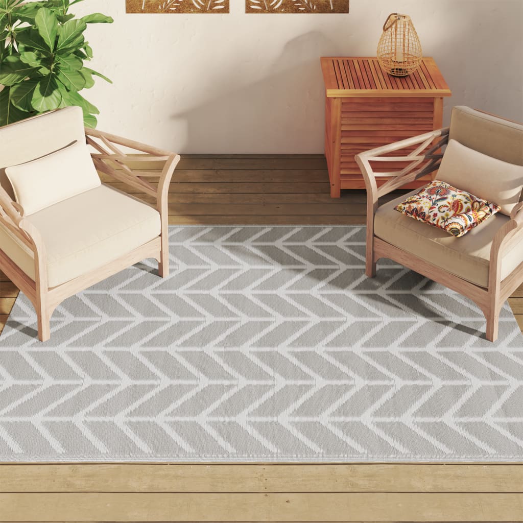VidaXL Outdoor-Teppich Arakil 140x200 cm PP Grau