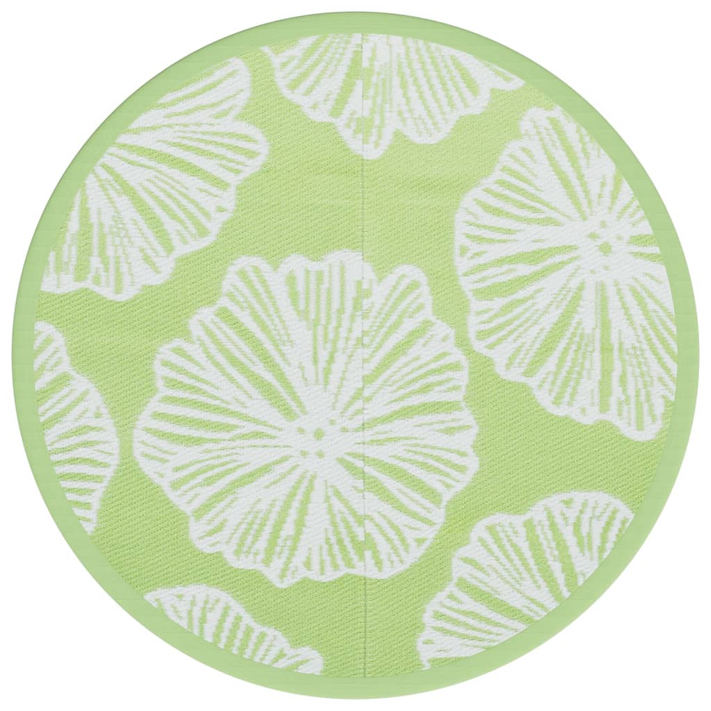 VidaXL Outdoor-Teppich Arakil ø120 cm Polypropylen Grün