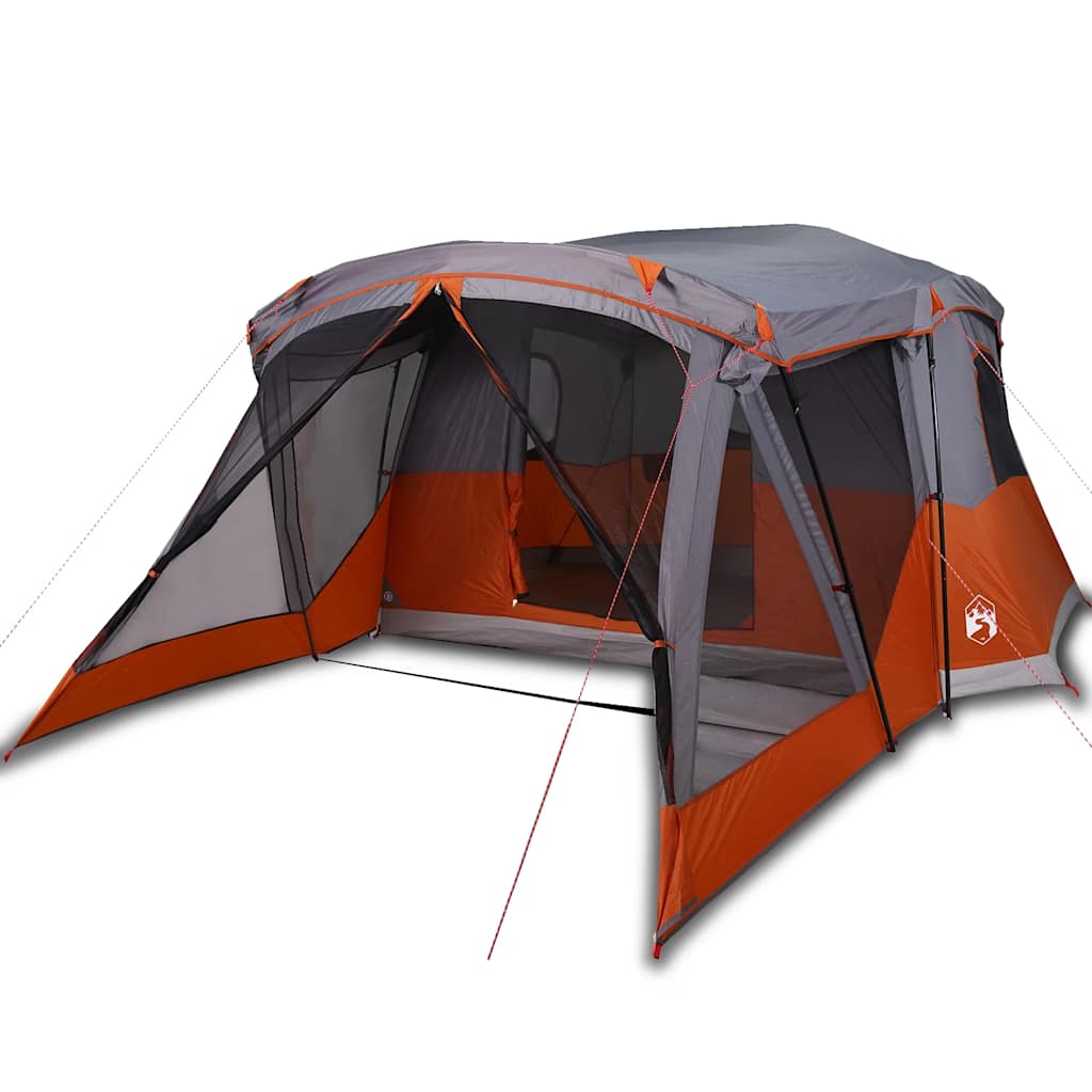 Vidaxl tent met luifel 4-persoons waterdicht oranje
