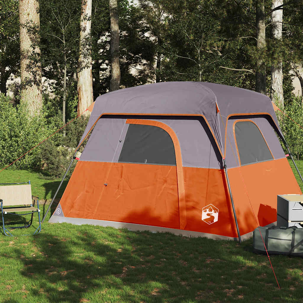 Vidaxl tent 4-persoons waterdicht oranje