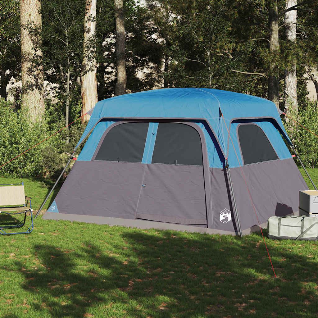Vidaxl gezinstent 6-persoons waterdicht blauw