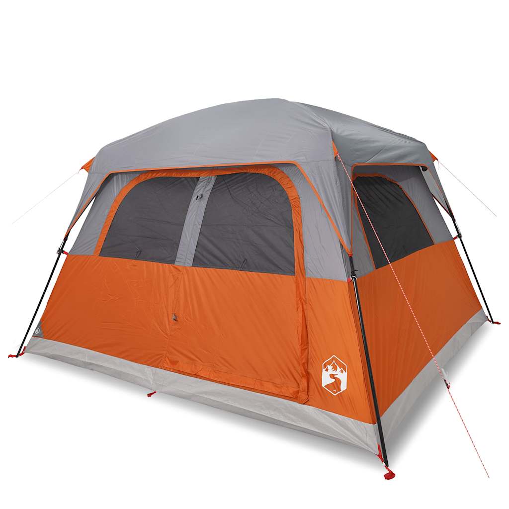 Vidaxl Family 6-Persons wasserdichtes Grau und Orange
