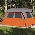 Vidaxl Family 6-Persons wasserdichtes Grau und Orange