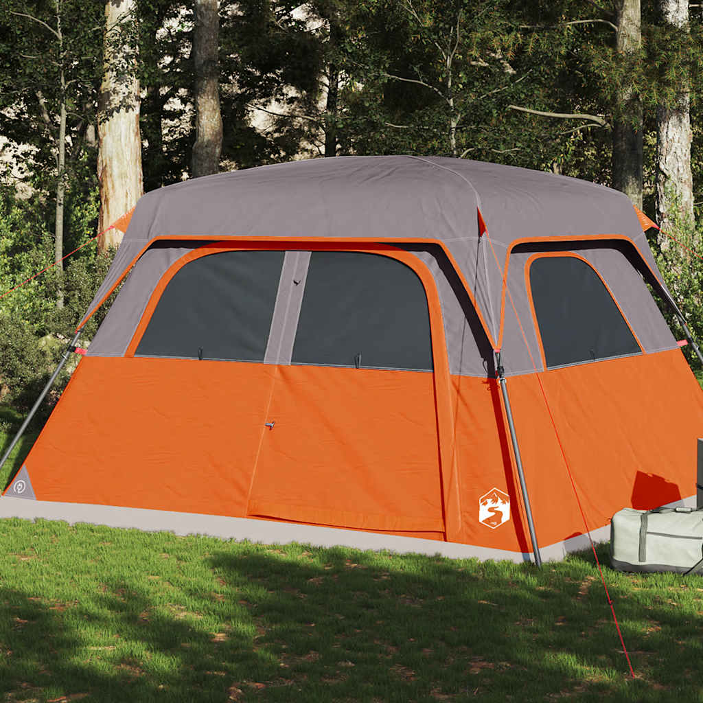 Vidaxl Family 6-Persons wasserdichtes Grau und Orange
