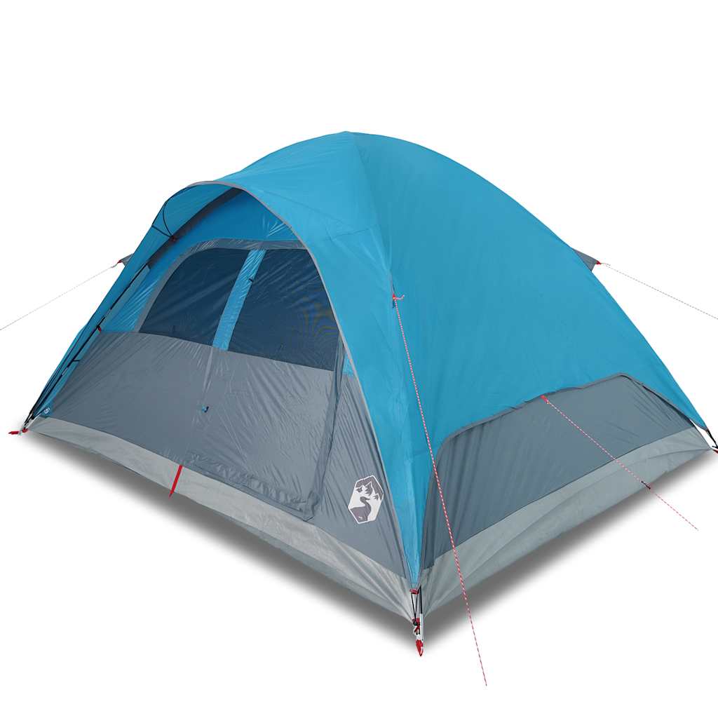 Vidaxl Kuppelzelt für 6 Personen, wasserdicht, blau