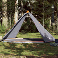 VidaXL 8-Personen-Familien-Tipi-Zelt, wasserdicht, grau und orange