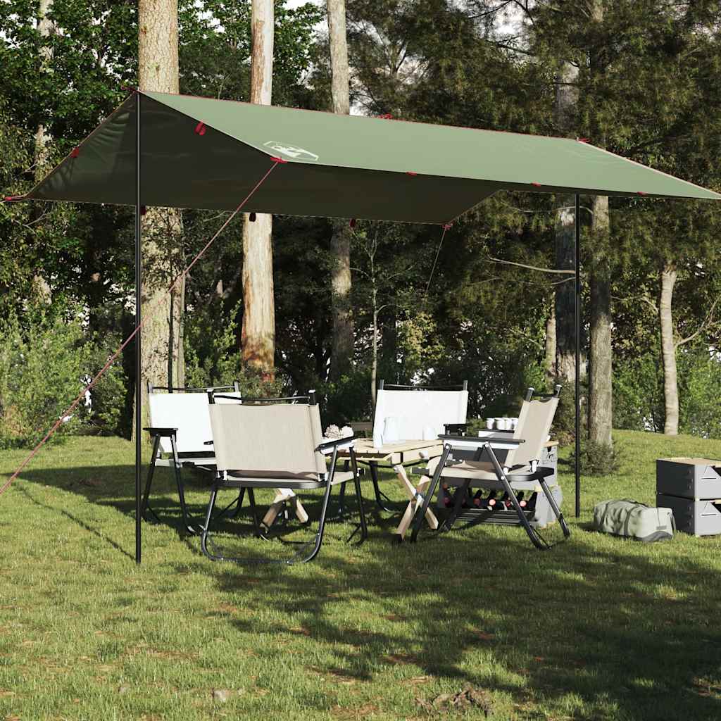VidaXL Campingmarkise, wasserdicht, 400 x 294 cm, Grün