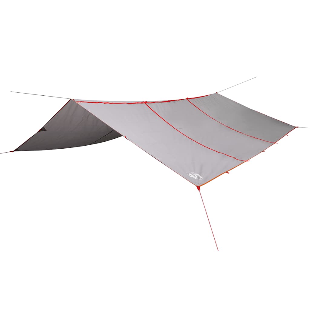 VidaXL Campingmarkise, wasserdicht, 420 x 440 cm, Grau und Orange