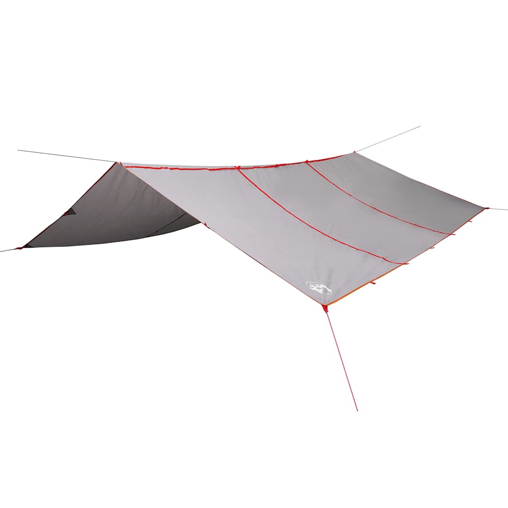 VidaXL Campingmarkise, wasserdicht, 420 x 440 cm, Grau und Orange