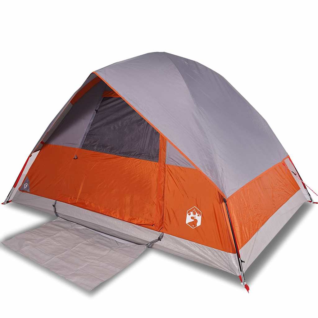 VidaXL Kuppelzelt für 4 Personen, wasserdicht, orange