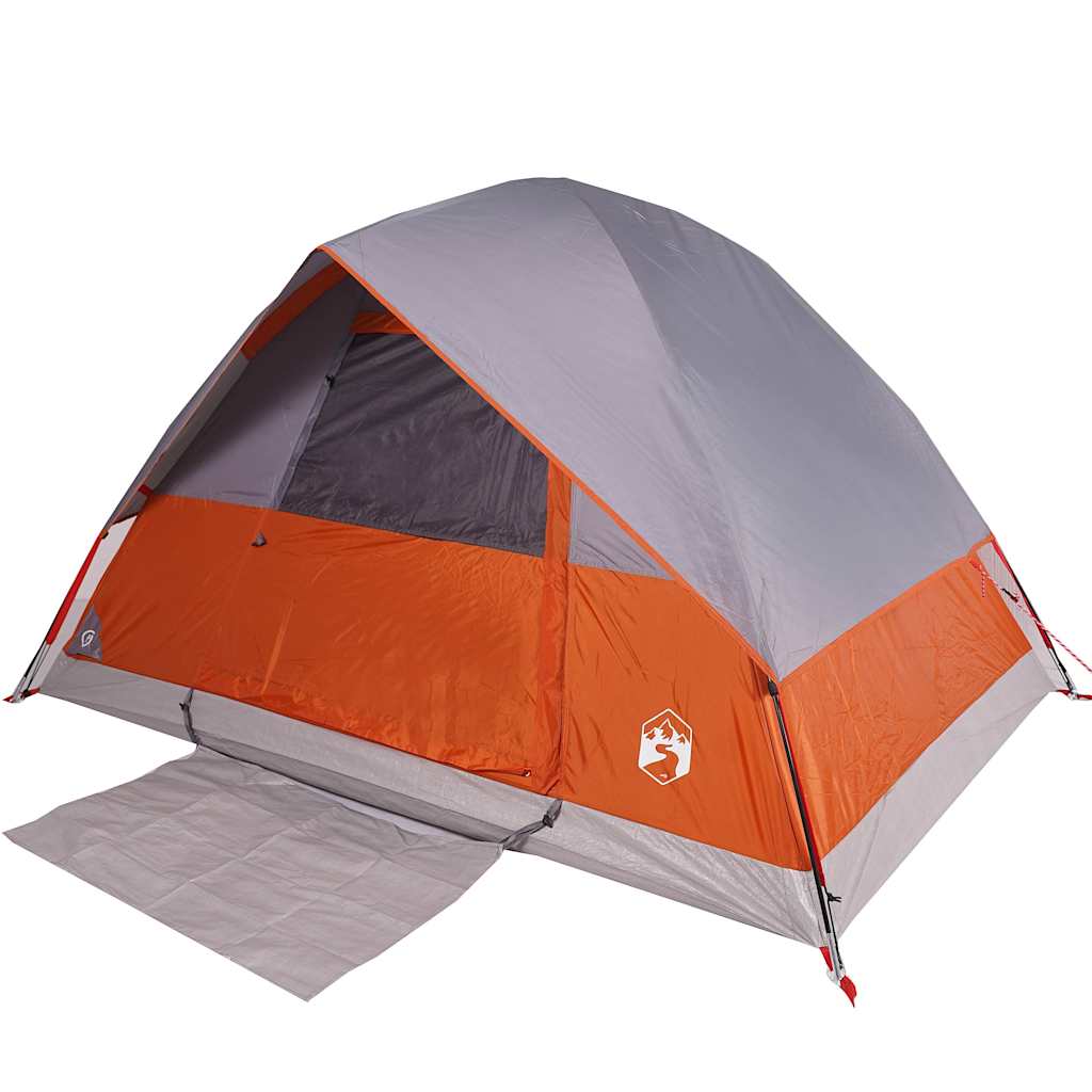 VidaXL Kuppelzelt für 4 Personen, wasserdicht, orange