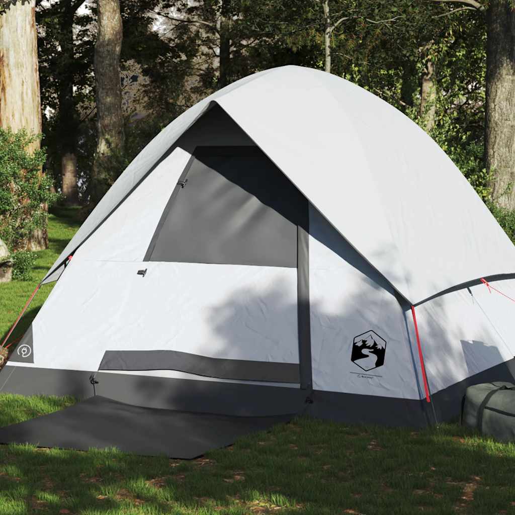 Vidaxl Dome Zelt 4-Personen Wasserdicht Verdammte Staub Weiß